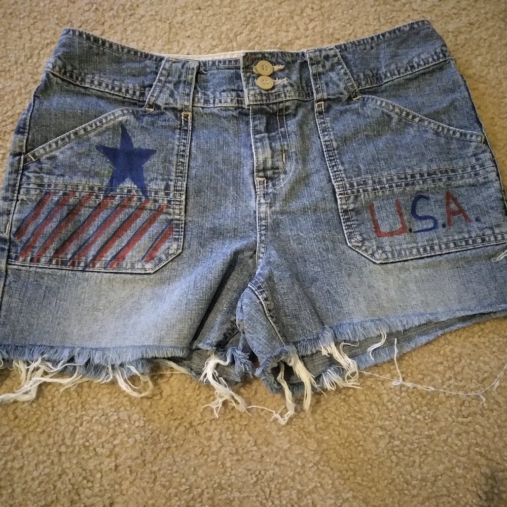 Stars and Stripes Denim Shorts